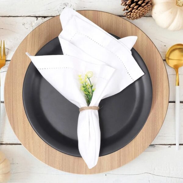 Cotton Hollow Lace Napkin | GeoWeave