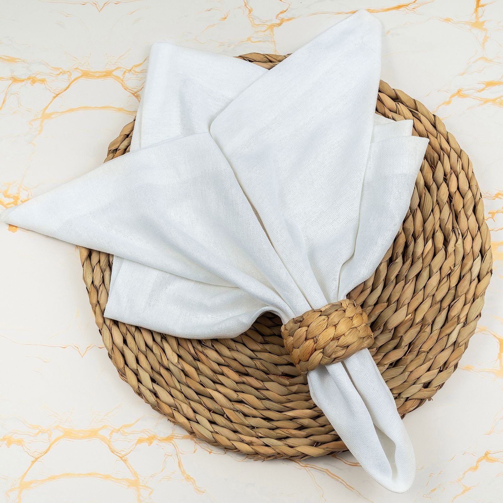 Elegant satin banquet napkins – wedding and event use GeoWeave