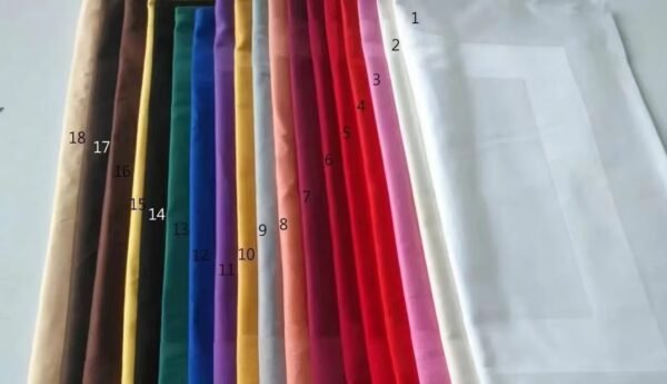 Pure Cotton Satin Border Napkin | GeoWeave
