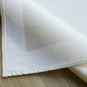 Pure Cotton Satin Border Napkin | GeoWeave
