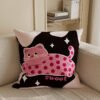 pink leopard cushion