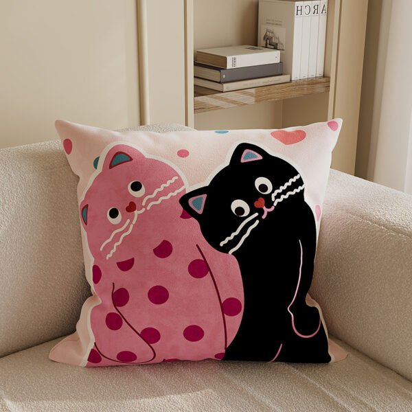 pink leopard cushion