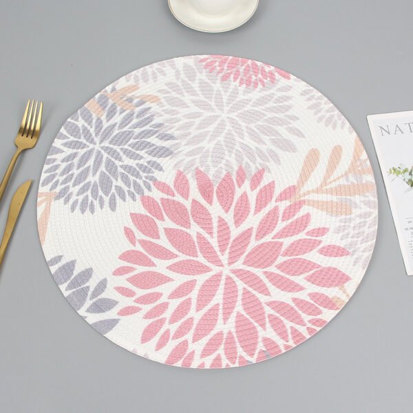 Printed waterproof PP placemat round 38cm