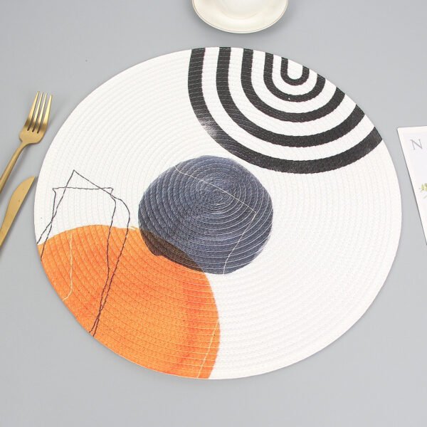 Printed waterproof PP placemat round 38cm