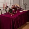 Rectangular Velvet “Ice Flower” Tablecloth | GeoWeave