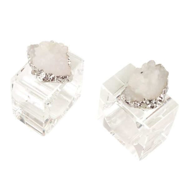 Resin Napkin Ring White Crystals