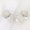 Resin Napkin Ring White Crystals
