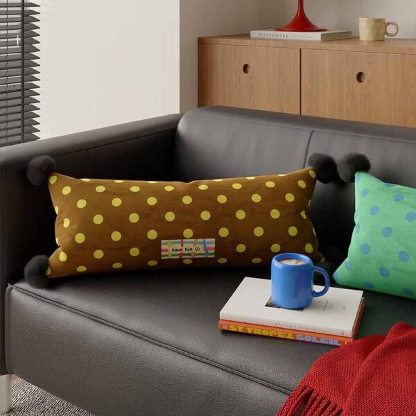polka dot pillow