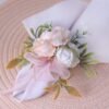 Rose Bow Silk Ribbon Napkin Ring