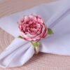 Rose Bow Silk Ribbon Napkin Ring