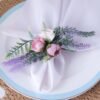 Rose Bow Silk Ribbon Napkin Ring