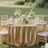 satin round tablecloth
