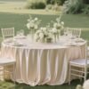 satin round tablecloth