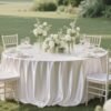 satin round tablecloth