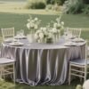 satin round tablecloth