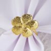 White Flower Napkin Ring Zinc Alloy