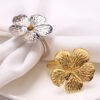 Silver Floral Napkin Ring