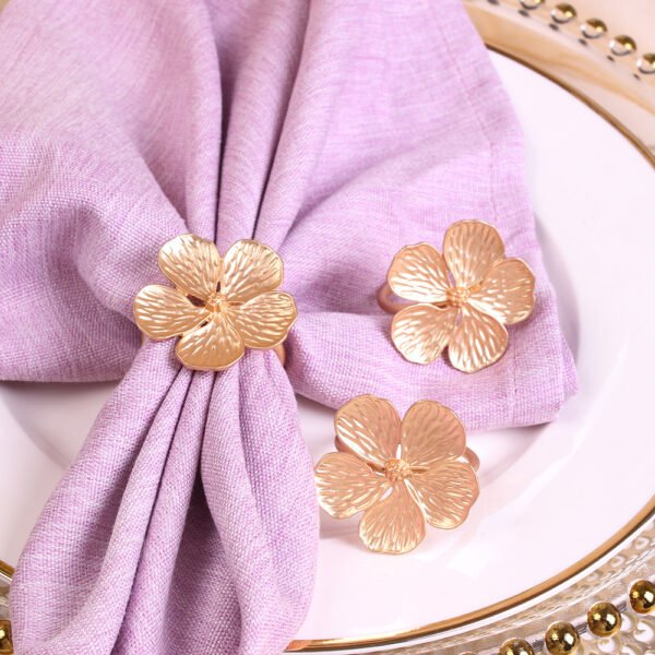 Silver Floral Napkin Ring