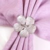Silver Floral Napkin Ring