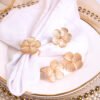 Silver Floral Napkin Ring