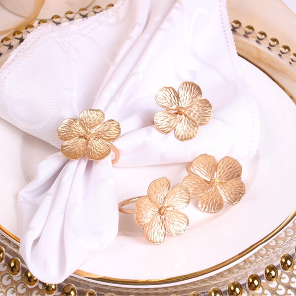 Silver Floral Napkin Ring