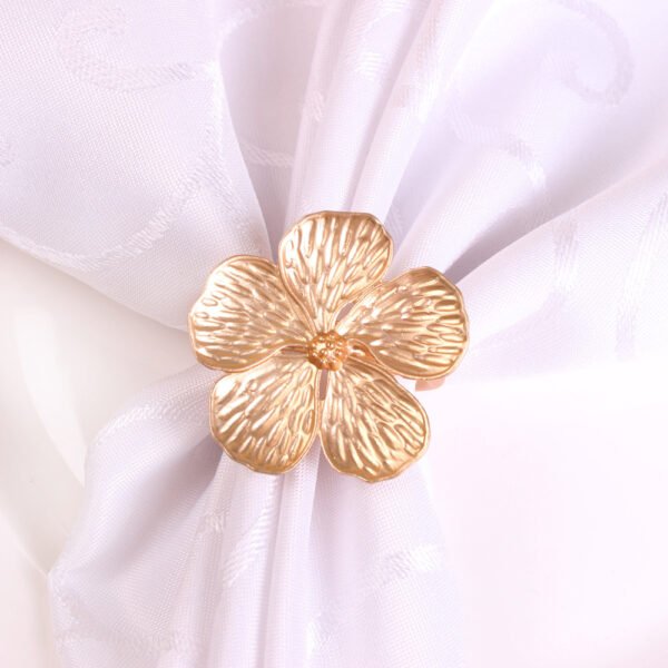 Silver Floral Napkin Ring