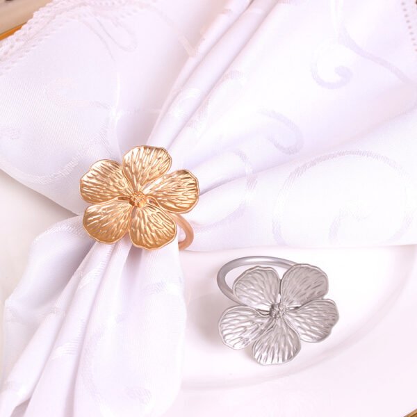 Silver Floral Napkin Ring