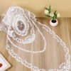 square embroidered doily floral lace 30cm 39cm (3) european embroidered lace table runner floral oval rectangle