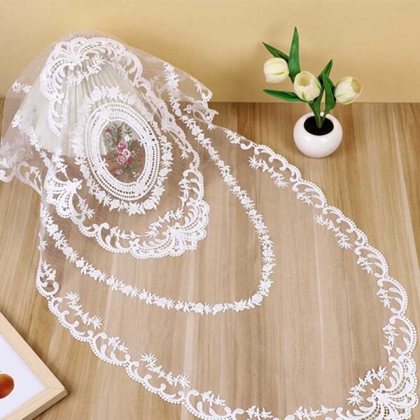 square embroidered doily floral lace 30cm 39cm (3) european embroidered lace table runner floral oval rectangle