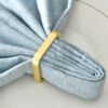 Square Metal Electroplated Napkin Ring