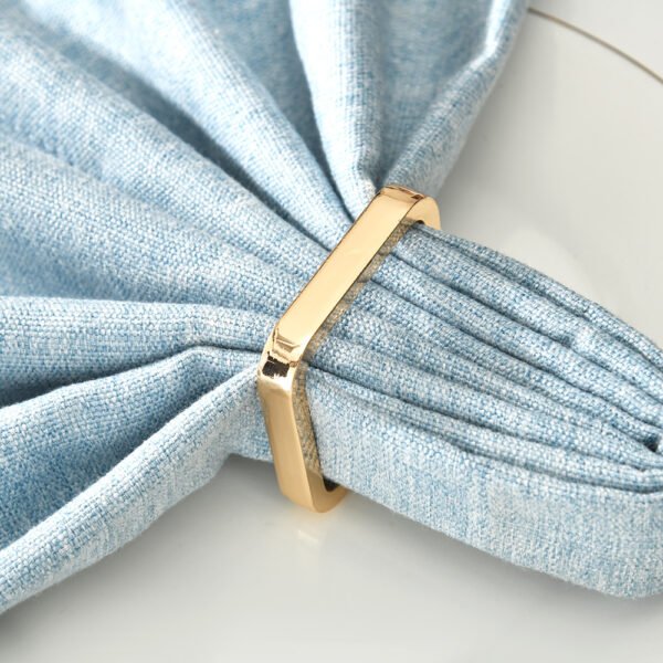 Square Metal Electroplated Napkin Ring