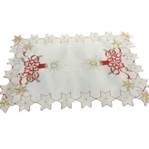 Star border Christmas embroidered placemat