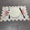 star border embroidered placemat (7) Star border Christmas embroidered placemat