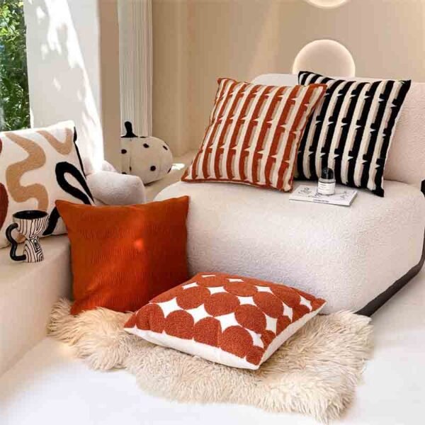 striped velvet cushion (7) striped velvet cushion