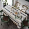 cotton linen rectangle tablecloth