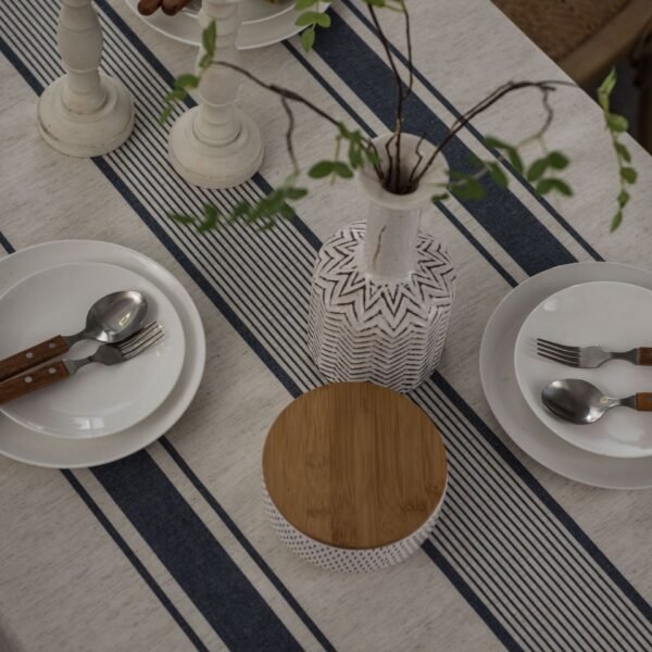 cotton linen rectangle tablecloth