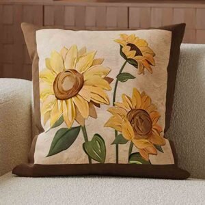 sunflower cushion cover