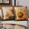 sunflower cushion cover