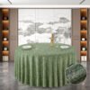tablecloth (1) Solid Color Cotton-Linen Round Tablecloth | GeoWeave