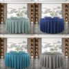 Pure Linen Textured Slub Round Tablecloth