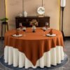 tablecloth (17) Double-Layer Thick Cotton-Linen Round Tablecloth | GeoWeave