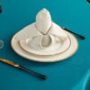 tablecloth (18) Double-Layer Thick Cotton-Linen Round Tablecloth | GeoWeave