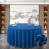 tablecloth (2) Solid Color Cotton-Linen Round Tablecloth | GeoWeave