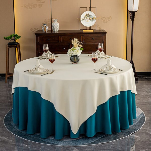 tablecloth (20) Double-Layer Thick Cotton-Linen Round Tablecloth | GeoWeave