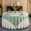 tablecloth (21) Double-Layer Thick Cotton-Linen Round Tablecloth | GeoWeave