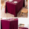 Faux Mink Velvet Rectangular Tablecloth | GeoWeave