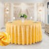 tablecloth (3) Dual-Tone High Precision Jacquard Round Tablecloth | GeoWeave