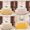 tablecloth (3) Round Jacquard Polyester Tablecloth W4 | GeoWeave
