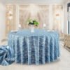 tablecloth (4) Dual-Tone High Precision Jacquard Round Tablecloth | GeoWeave