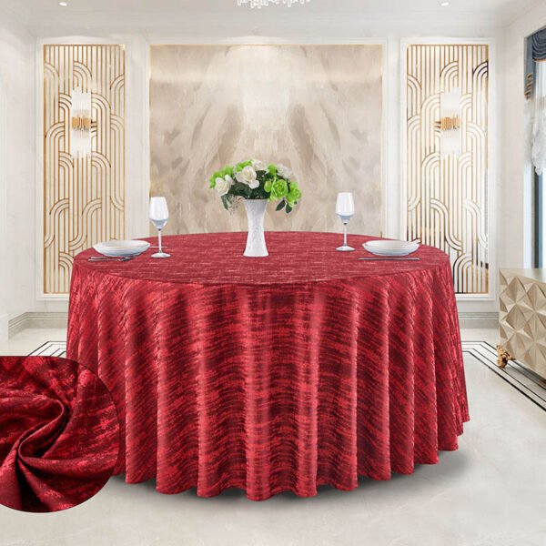 tablecloth (5) Dual-Tone High Precision Jacquard Round Tablecloth | GeoWeave